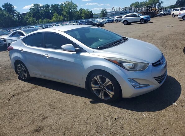 KMHDH4AH4GU535305 2016 HYUNDAI ELANTRA Silver Դիմացի տեսք