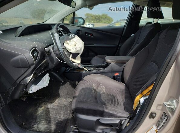 JTDKARFPXH3035945 2017 TOYOTA PRIUS Gray Dashboard view