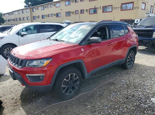 3C4NJDDB5JT501489 2018 JEEP COMPASS Red Rear left