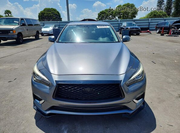 JN1EV7AR0JM441170 2018 INFINITI Q50 Gray უკანა ხედი