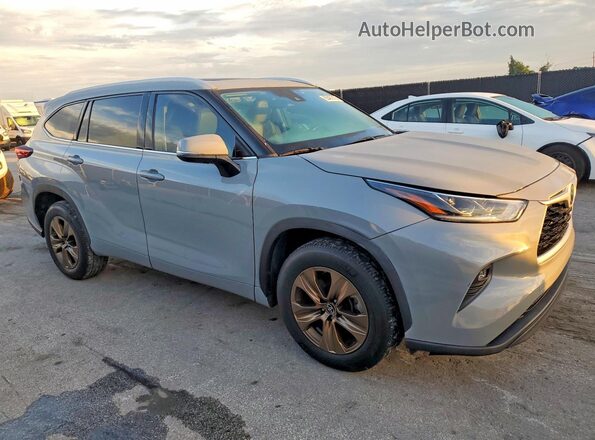 5TDAARAH2NS514429 2022 TOYOTA HIGHLANDER Gray Widok z przodu