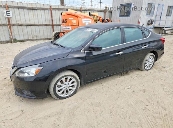 3N1AB7AP6JL646086 2018 NISSAN SENTRA Black Tył lewy