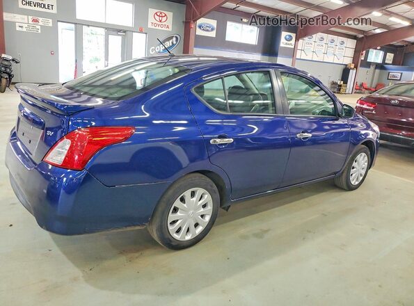 3N1CN7APXKL869085 2019 NISSAN VERSA Blue Передня права чверть