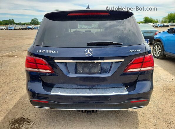 4JGDA2EB5GA666274 2016 MERCEDES-BENZ GLE Синий Вид сзади