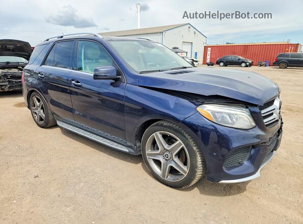 4JGDA2EB5GA666274 2016 MERCEDES-BENZ GLE Синий Передняя правая четверть