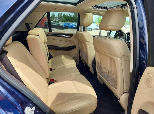 4JGDA2EB5GA666274 2016 MERCEDES-BENZ GLE Синий Вид задней части салона