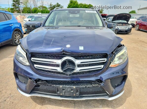 4JGDA2EB5GA666274 2016 MERCEDES-BENZ GLE Синий Вид спереди