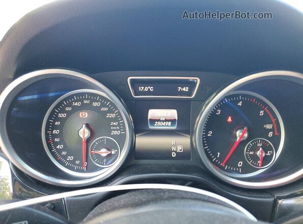4JGDA2EB9GA761226 2016 MERCEDES-BENZ GLE White Instrument cluster view