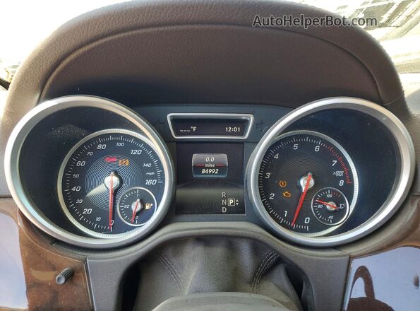 4JGDA5GB4GA660643 2016 MERCEDES-BENZ GLE White Instrument cluster view