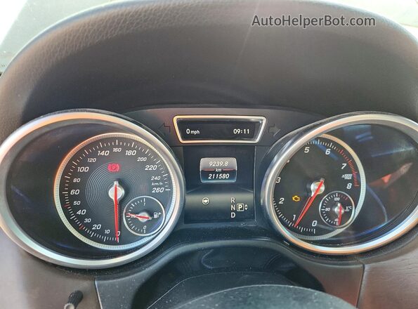 4JGDA5GBXGA636265 2016 MERCEDES-BENZ GLE Black Vista del cuadro de instrumentos