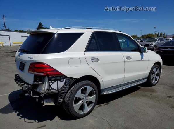 4JGDA5HB0HA877252 2017 MERCEDES-BENZ GLE White Tył prawy