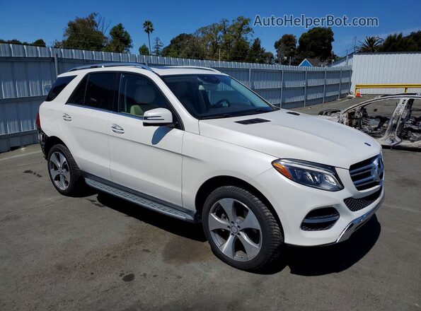 4JGDA5HB0HA877252 2017 MERCEDES-BENZ GLE White Przód prawy