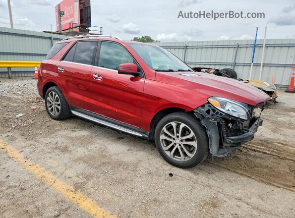 4JGDA5HB0HA894634 2017 MERCEDES-BENZ GLE Red Delantero derecho