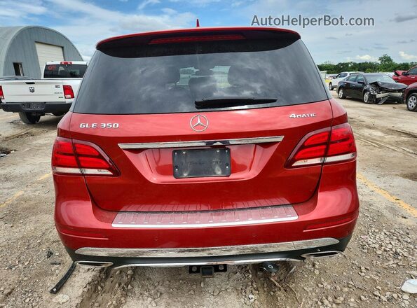 4JGDA5HB0HA894634 2017 MERCEDES-BENZ GLE Red Vista trasera