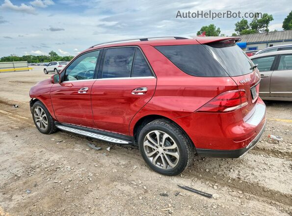 4JGDA5HB0HA894634 2017 MERCEDES-BENZ GLE Red Trasero izquierdo