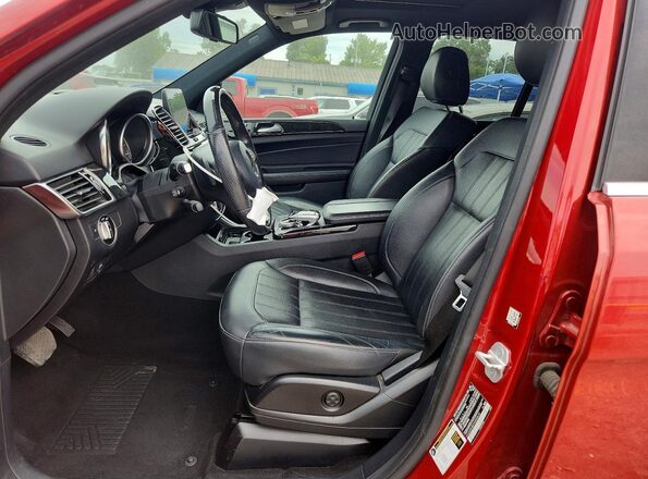 4JGDA5HB0HA894634 2017 MERCEDES-BENZ GLE Red Vista interior delantera