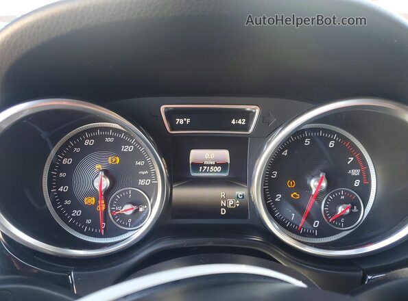 4JGDA5HB0HA908239 2017 MERCEDES-BENZ GLE White Vista del cuadro de instrumentos