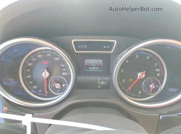 4JGDA5HB0HA926207 2017 MERCEDES-BENZ GLE White Instrument cluster view