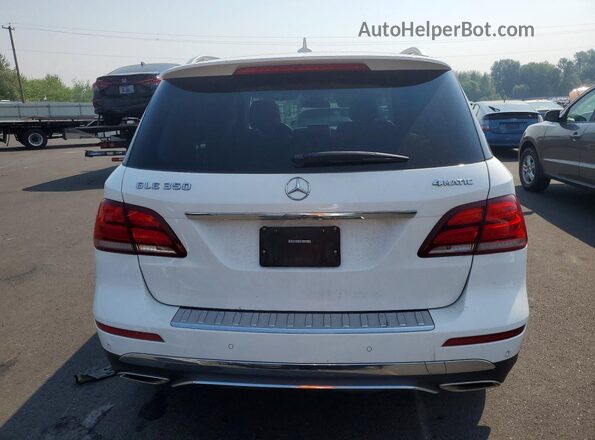 4JGDA5HB1GA695509 2016 MERCEDES-BENZ GLE White Вид ззаду
