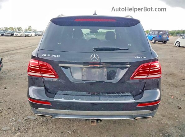 4JGDA5HB1HA887532 2017 MERCEDES-BENZ GLE Black Вид ззаду
