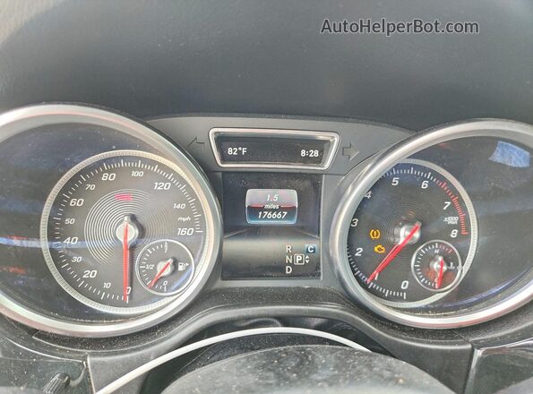 4JGDA5HB1HA932128 2017 MERCEDES-BENZ GLE Серый Вид щитка приборов
