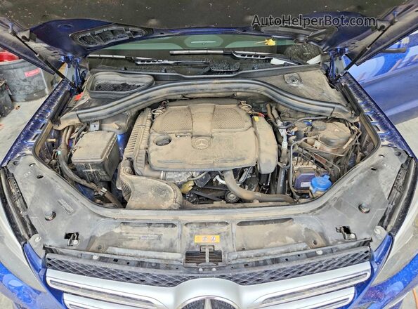 4JGDA5HB1JB015853 2018 MERCEDES-BENZ GLE Синий Вид подкапотного пространства