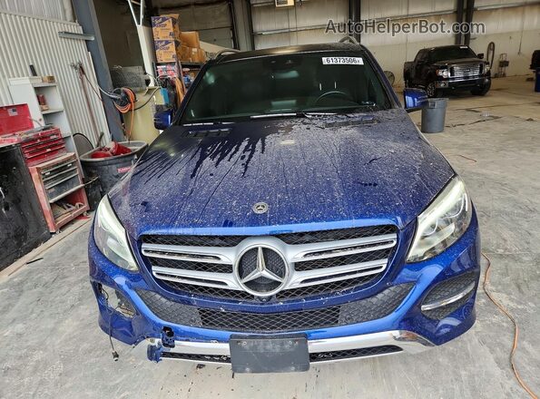 4JGDA5HB1JB015853 2018 MERCEDES-BENZ GLE Синий Вид спереди