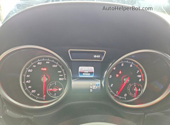4JGDA5HB1JB015853 2018 MERCEDES-BENZ GLE Синий Вид щитка приборов