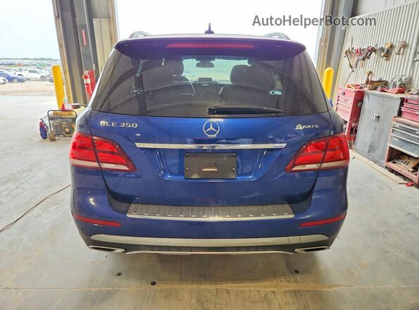 4JGDA5HB1JB015853 2018 MERCEDES-BENZ GLE Синий Вид сзади