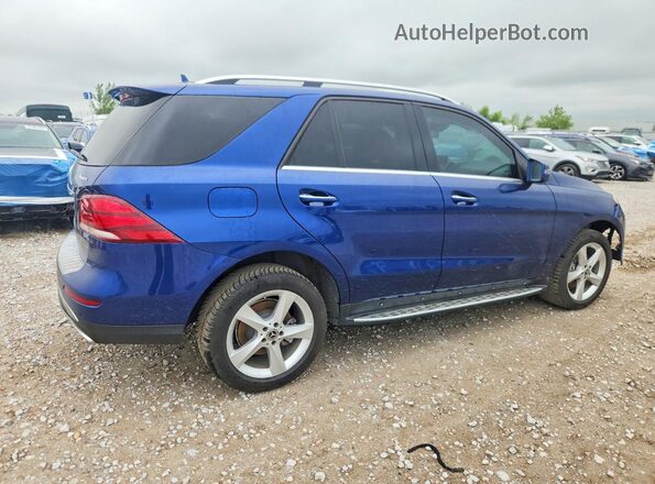 4JGDA5HB1JB015853 2018 MERCEDES-BENZ GLE Синий Задняя правая четверть