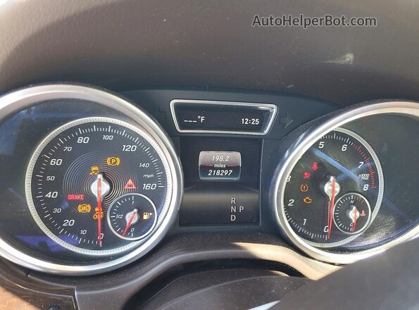 4JGDA5HB2HA836508 2017 MERCEDES-BENZ GLE White Instrument cluster view