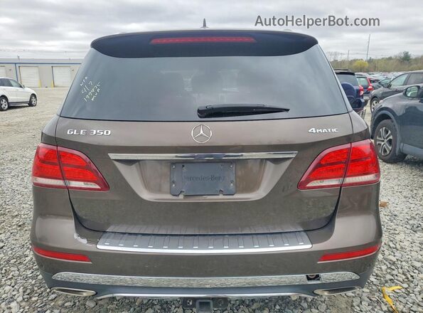 4JGDA5HB3HA853611 2017 MERCEDES-BENZ GLE Brown Vista trasera