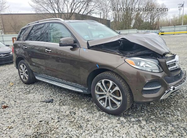 4JGDA5HB3HA853611 2017 MERCEDES-BENZ GLE Brown Delantero derecho