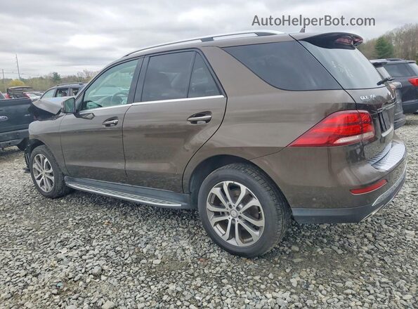 4JGDA5HB3HA853611 2017 MERCEDES-BENZ GLE Brown Trasero izquierdo