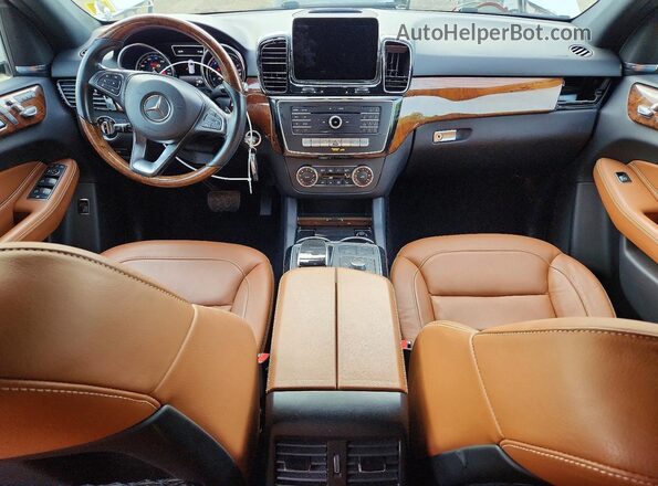 4JGDA5HB3JB075181 2018 MERCEDES-BENZ GLE White Dashboard view