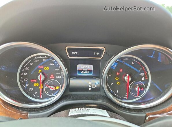 4JGDA5HB3JB075181 2018 MERCEDES-BENZ GLE White Instrument cluster view