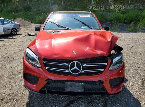 4JGDA5HB3JB180125 2018 MERCEDES-BENZ GLE Red Vista frontal