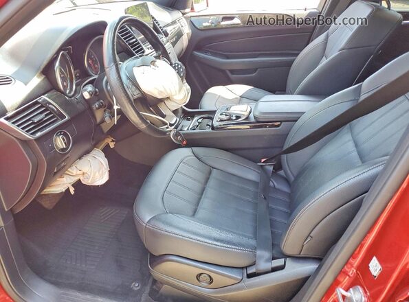 4JGDA5HB3JB180125 2018 MERCEDES-BENZ GLE Red Vista interior delantera