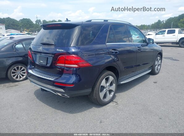 4JGDA5HB4GA808143 2016 MERCEDES-BENZ GLE 350 Dark Blue Задня права чверть
