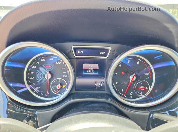 4JGDA5HB4HA963678 2017 MERCEDES-BENZ GLE Gray Вид щитка приладів