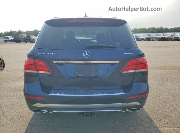 4JGDA5HB4HA990220 2017 MERCEDES-BENZ GLE Black Вид ззаду