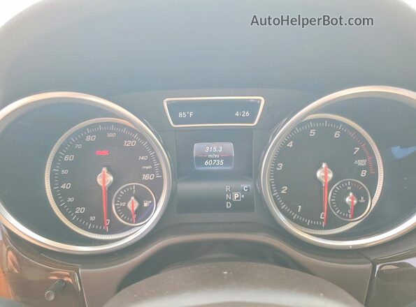 4JGDA5HB4HA990220 2017 MERCEDES-BENZ GLE Black Вид щитка приладів