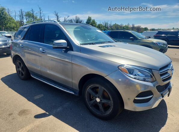 4JGDA5HB5GA732898 2016 MERCEDES-BENZ GLE Серый Передняя правая четверть