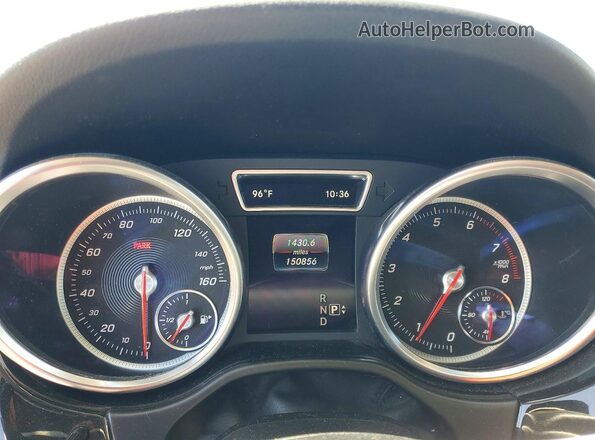 4JGDA5HB5GA733386 2016 MERCEDES-BENZ GLE Gray Вид щитка приладів