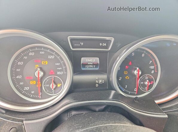 4JGDA5HB5GA779915 2016 MERCEDES-BENZ GLE Gray Սարքավորումների վահանակի տեսք