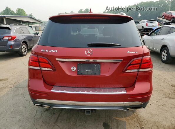 4JGDA5HB5HA873214 2017 MERCEDES-BENZ GLE Red Հետևի տեսք