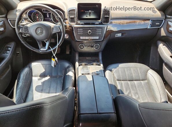 4JGDA5HB6HA850542 2017 MERCEDES-BENZ GLE Black Вид панелі приладів