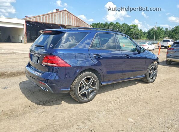 4JGDA5HB6JB003889 2018 MERCEDES-BENZ GLE Синий Задняя правая четверть
