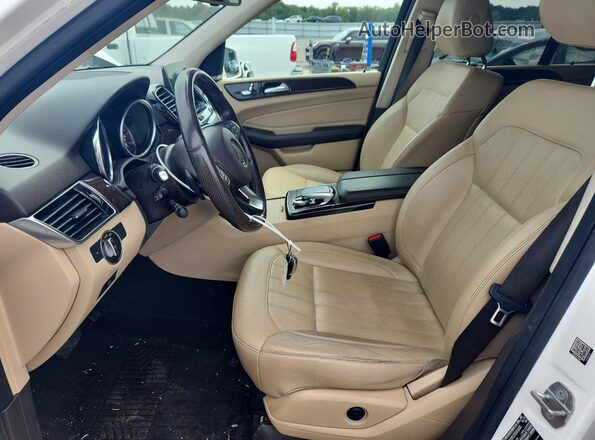 4JGDA5HB6JB075840 2018 MERCEDES-BENZ GLE White Widok wnętrza z przodu