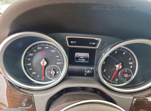 4JGDA5HB6JB075840 2018 MERCEDES-BENZ GLE White Widok zestawu wskaźników